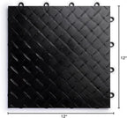 Big Floors RaceDeck Diamond Plate Design, Durable Interlocking Modular Garage - Image 7