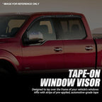 Auto Dynasty 4Pcs Carbon Fiber Pattern Window Visors Compatible - Image 3