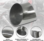 OD 3.5 inch 45 degree exhaust elbow Pipe SS304 Stainless Steel Bend Suitable - Image 5
