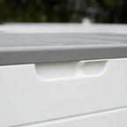 100 Gallon Plus Resin Deck Box, Waterproof Outdoor Storage Bin - Image 4