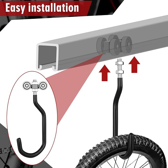 Shimeyao 8 Pcs Machine Thread Bicycle Storage Hook - Image 3