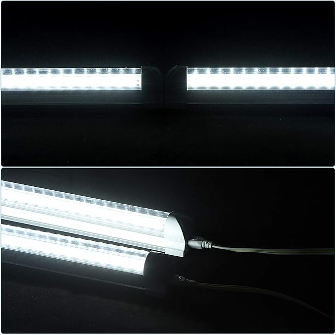 25 Pack, Led Shop Lights, 8FT Led Shop Light, 100W 6000K 15000LM Clear White - Image 5