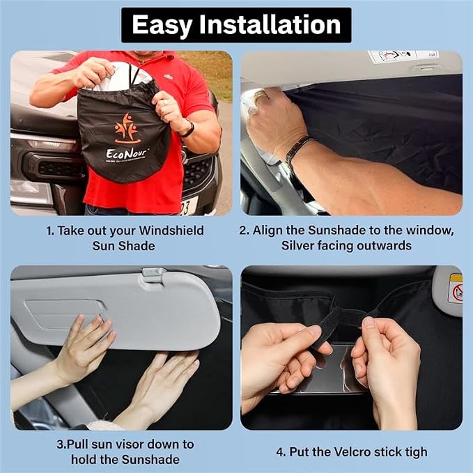 EcoNour Windshield Sunshade Compatible - Image 6
