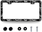 Bat Spider Web License Plate Frame Funny Gothic License Plate Frames Stainless by BRAGHRTED