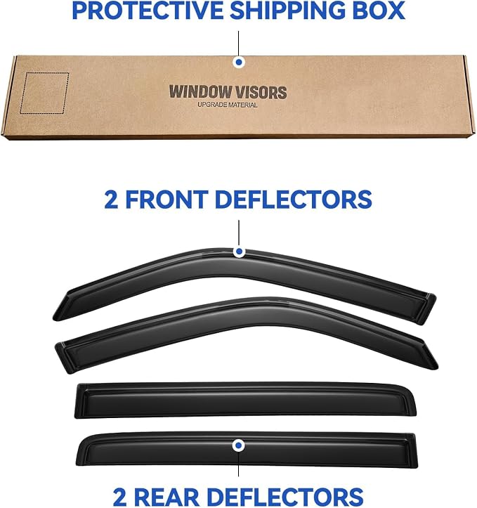 Window Visors Rain Guards Shield - Image 5