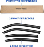 Window Visors Rain Guards for 2006 2007 2008 2009 2010 Dodge Charger, - Image 5