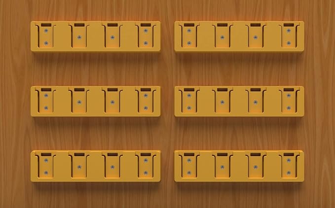 Battery Rack Compatible with DeWalt 20V Battery Holder, Mount 4 Slot Bulk - Image 5
