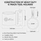 5 Pack E-Track Tool Holders|E Track Accessories - Image 2