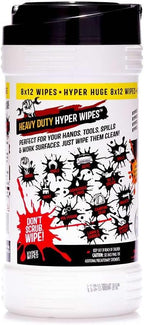 Hyper Wipes, 1 Pack Heavy Duty Hand & Tool Cleaning Wipes, Degreasing, All - Image 2