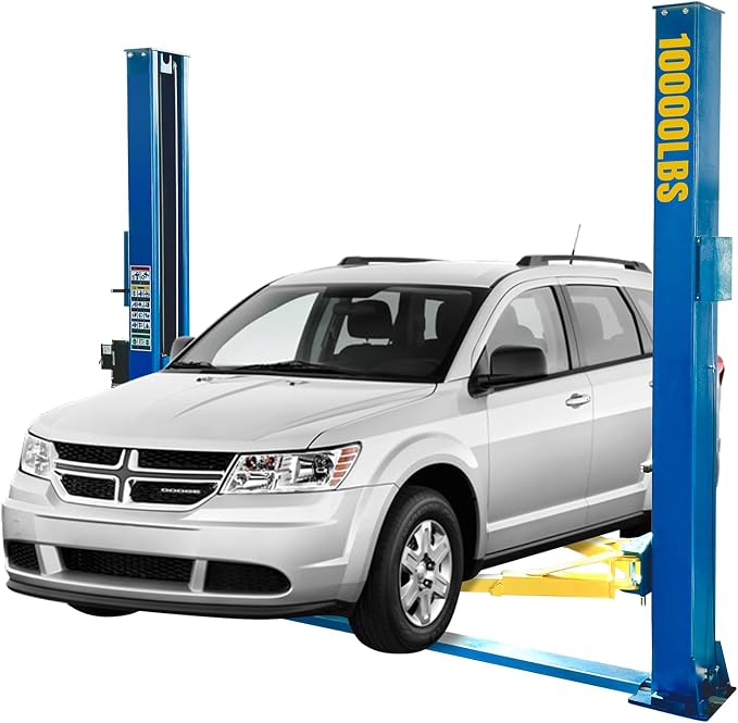 110V Two Post Car Lift 10, 000 LBS Heavy Duty Floor Plate 2 Posts Auto Hoist - Image 8