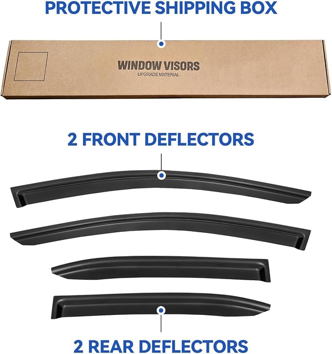 Window Visors Rain Guards Shield - Image 5