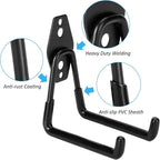 6 Pack Garage Hooks Heavy Duty, 4.9 inch Utility Steel Garage Hanger & Organizer - Image 3