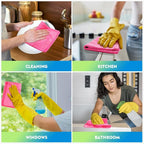 HOMEXCEL Pink Microfiber Cleaning Cloth 12 Pack, 12.5 x 12.5 inch Microfiber - Image 6