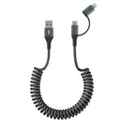 USB to USB C and Lightning Cable Support Apple Carplay & Android Auto by Yeemie