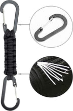 BRAVESHINE Paracord Keychain Carabiner Clip, D Ring Lanyard Hanger Stroller Hook - Image 5