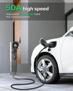 Level 2 EV Charger 50 Amps Smart Motion Sensor Screen Electric Car Charger - Image 2