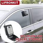 Car Window Punch Button Lock Box, Sturdy Waterproof Large Capacity Lock Box - Image 7
