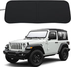 Premium Windshield Sun Shade for 2018-2025 Jeep Wrangler JL JLU & 2020-2025 by PIMCAR