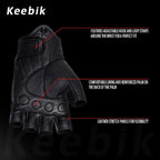 Goatskin Leather Motorcycle Motorbike Powersports Racing Gloves Reflective - Image 3