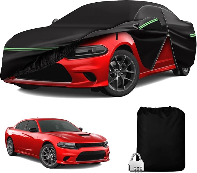 for 2006-2021 Dodge Charger Car Cover 210D Outdoor Waterproof UV Sun Rain Snow by DTNESS