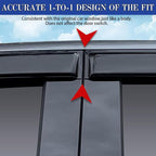 Rain Guards for Sienna 2021-2023, Tape-on Side Window Deflectors for Sienna - Image 4