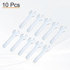 HARFINGTON 10pcs Small Wrench Open End Wrench 8x70x1.8mm Metric U-Shaped Single - Image 3