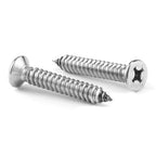#7 x 1" Wood Screw 100Pcs 18-8 Stainless Steel Screws Flat Head Phillips Fast by SGTZH
