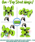 RC Stunt Car, Remote Control Double-Sided Driving 360° Flips & Rotations - Image 4