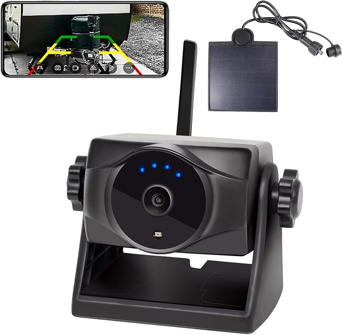 1080P Solar Magnetic Wireless Backup Camera, 90 Days Standby Rechargeable by INSEETECH