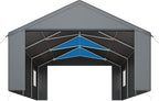 Polar Aurora Carport 20x20 FT, Heavy Duty Car Port Canopy, - Image 5