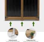 Outdoor Storage Cabinet Wood & Metal - Image 5