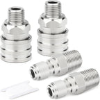 TAISHER 4PCS 304 Stainless Steel Pressure Washer Adapter Kit, Quick Connect by TAISHER