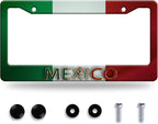 Mexico Flag License Plate Frame Personalise Mexican Funny License Plate by GORSNKYE