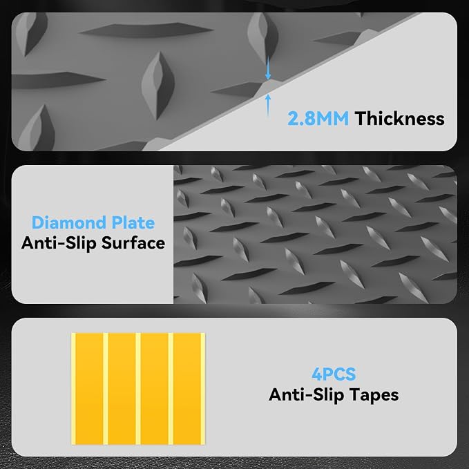 4x6 FT Garage Floor Mat, 2.8mm Thickened PVC Flooring Roll - Image 3