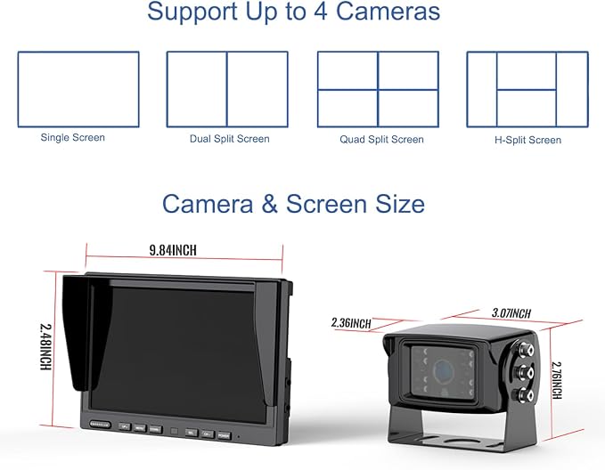 1080P Wireless Backup Camera System - Image 9