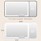 Car Sun Visor Vanity Mirror, Dimmable Touch Screen Makeup Mirrors - Image 5