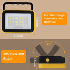 2 Pack Led Rechargeable Portable Work Light SMD LED Super Bright Flood Light - Image 4