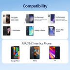 AGVEE 3ft Coiled Short USB to USB-C Charging Cable 3A Fast Charger Cord in Car - Image 7