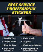 Oil Change Stickers for Windshield Personalized - Image 7