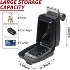 Car Window Punch Button Lock Box, Sturdy Waterproof Large Capacity Lock Box - Image 2