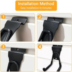 Slatwall Hooks Heavy Duty Slatwall Accessories Small J Hooks Garage Slat Wall - Image 7