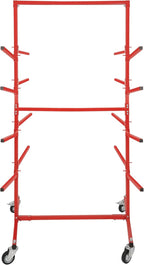 KUAFU Mobile Bumper Storage Rack w/Adjustable Shelving Auto Body Parts - Image 9