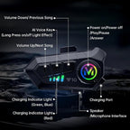 Motorcycle Helmet Bluetooth Headset, Outdoor Wireless Bluetooth 5.3 Headphone - Image 6