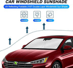 KUST Windshield Sun Shade for Hyundai Elantra 2017-2020 Custom Fit Sunshade - Image 2