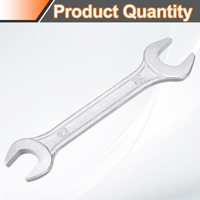 HARFINGTON Double Open End Wrench 13mm x 15mm Metric 15 Degree Offset Angle - Image 3
