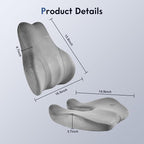 Coverado Memory Foam Car Seat Cushion and Lumbar Support Pillow - Image 6