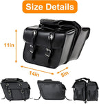 GARGOYLE BELLS Motorcycle Saddle Bags Leather Motorcycle Luggage Bag - Image 6