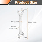 HARFINGTON 5pcs Double Open End Wrench 24mm x 27mm Metric 15 Degree Offset - Image 2