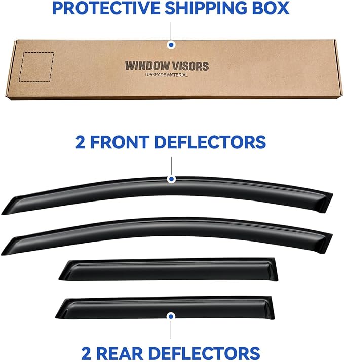 Window Visors Rain Guards Shield - Image 5