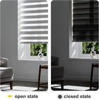 Persilux Cordless Zebra Blinds for Windows Free-Stop Roller Window Shades Dual - Image 5